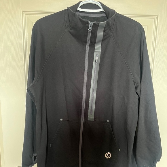 Active Zone Black Zip-Up Sweater - Picture 2 of 6